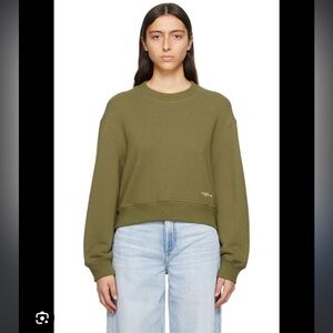 NWT Rag & Bone green cropped sweatshirt